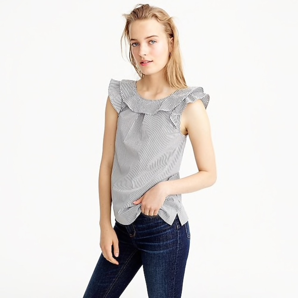 LAST CHANCE❗️JCrew Ruffle Top